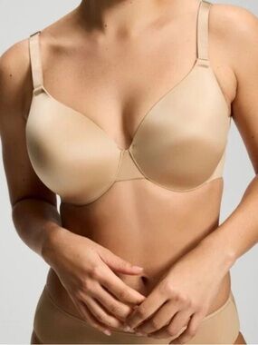 40D Soma Vanishing Back Full Coverage Beige Nude Seamless T-Shirt Bra
